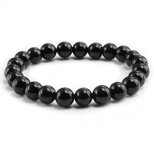 Trendy Men Black Lava Natural Stone Bracelet Charm Women Turquoises Transparent White Bead Strand Bracelets&Bangles Yoga Jewelry