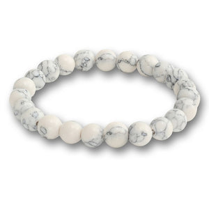 Trendy Men Black Lava Natural Stone Bracelet Charm Women Turquoises Transparent White Bead Strand Bracelets&Bangles Yoga Jewelry