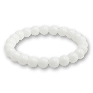 Trendy Men Black Lava Natural Stone Bracelet Charm Women Turquoises Transparent White Bead Strand Bracelets&Bangles Yoga Jewelry
