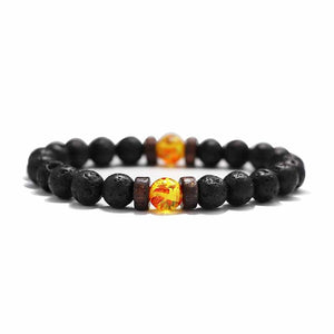 Fashion Lava Stone Bracelet Men Natural Moonstone Bead Chakra Bracelet Male Charm Diffuser Bracelets Heren Armband Jewelry Gift