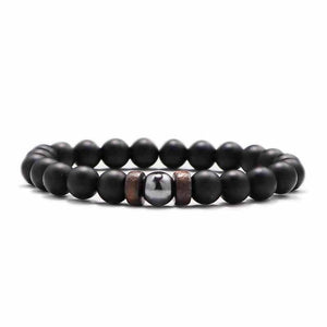 Fashion Lava Stone Bracelet Men Natural Moonstone Bead Chakra Bracelet Male Charm Diffuser Bracelets Heren Armband Jewelry Gift