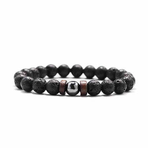 Fashion Lava Stone Bracelet Men Natural Moonstone Bead Chakra Bracelet Male Charm Diffuser Bracelets Heren Armband Jewelry Gift