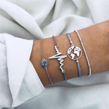 Load image into Gallery viewer, ABDOABDO Charm Bracelets for Women Vintage Friendship Bracelets Bohemian Bead Bracelet Femme Snap Button Jewelry Gifts for Women