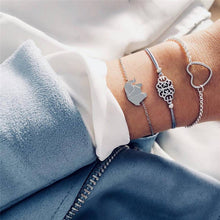 Load image into Gallery viewer, ABDOABDO Charm Bracelets for Women Vintage Friendship Bracelets Bohemian Bead Bracelet Femme Snap Button Jewelry Gifts for Women