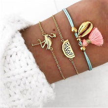 Load image into Gallery viewer, ABDOABDO Charm Bracelets for Women Vintage Friendship Bracelets Bohemian Bead Bracelet Femme Snap Button Jewelry Gifts for Women