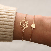 Load image into Gallery viewer, ABDOABDO Charm Bracelets for Women Vintage Friendship Bracelets Bohemian Bead Bracelet Femme Snap Button Jewelry Gifts for Women