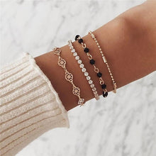 Load image into Gallery viewer, ABDOABDO Charm Bracelets for Women Vintage Friendship Bracelets Bohemian Bead Bracelet Femme Snap Button Jewelry Gifts for Women