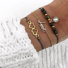 Load image into Gallery viewer, ABDOABDO Charm Bracelets for Women Vintage Friendship Bracelets Bohemian Bead Bracelet Femme Snap Button Jewelry Gifts for Women