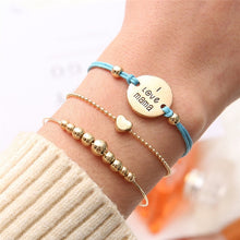 Load image into Gallery viewer, ABDOABDO Charm Bracelets for Women Vintage Friendship Bracelets Bohemian Bead Bracelet Femme Snap Button Jewelry Gifts for Women