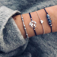Load image into Gallery viewer, ABDOABDO Charm Bracelets for Women Vintage Friendship Bracelets Bohemian Bead Bracelet Femme Snap Button Jewelry Gifts for Women